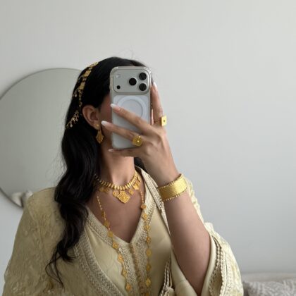 Caftan golden - dantel